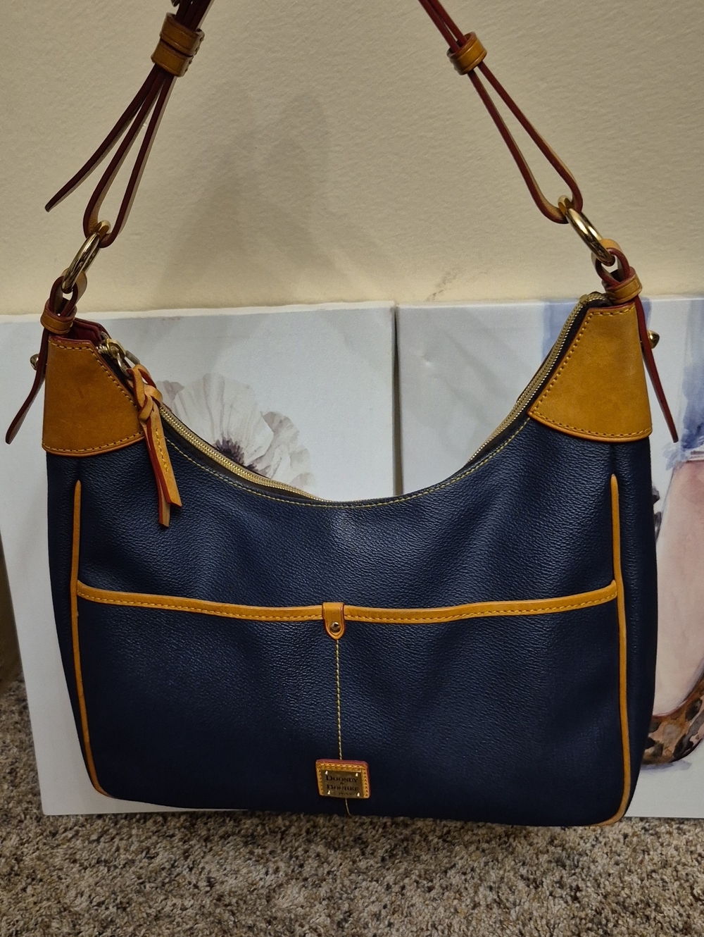Dooney & Bourke Pebble Grain Rebecca Hobo